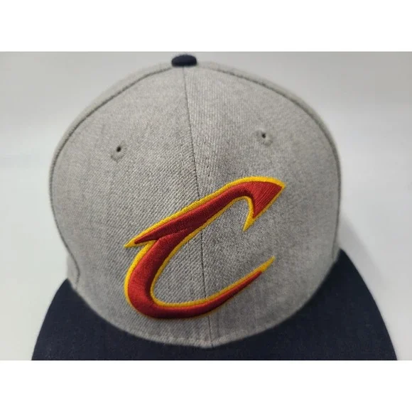 Cleveland Cavaliers New Era 9Fifty Snapback Hat Cap Men NBA Basketball Gray Blue - Picture 4 of 16